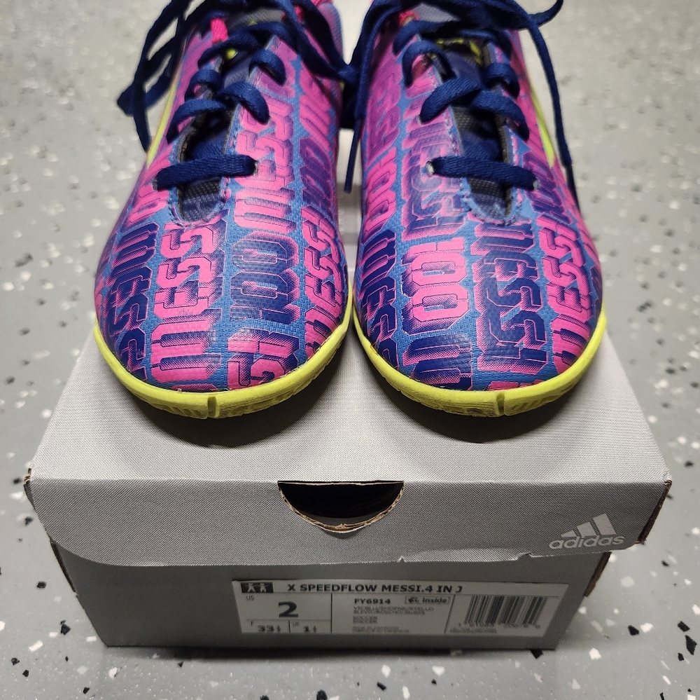 Adidas X Speedflow Messi indoor cleats size 2